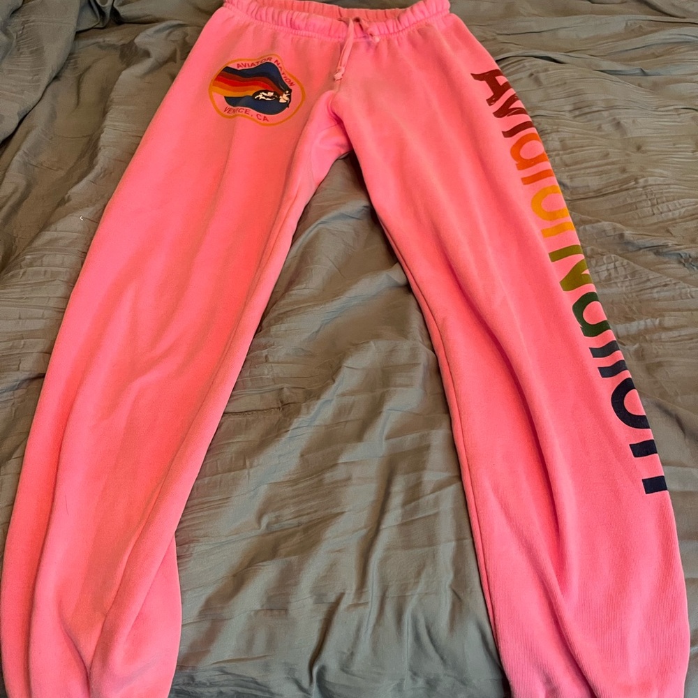 Aviator Nation Pink Sweatpants